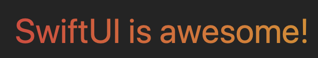 Text with a gradient color
